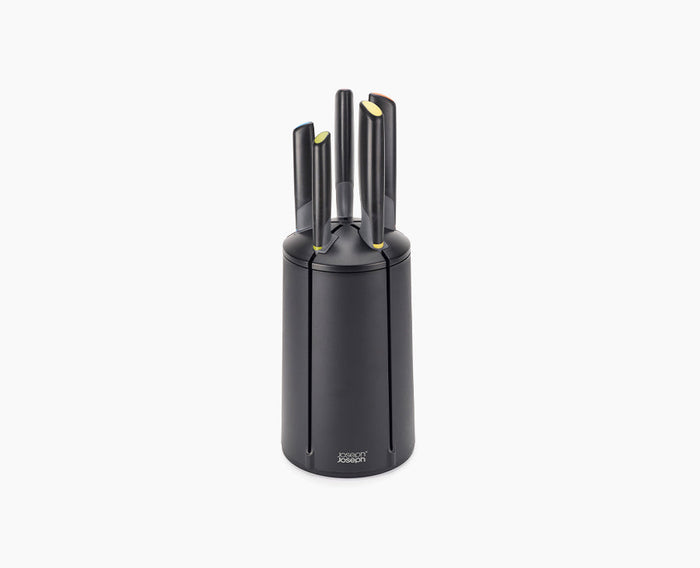 Joseph Joseph Elevate knives carousel with five multicolour knives