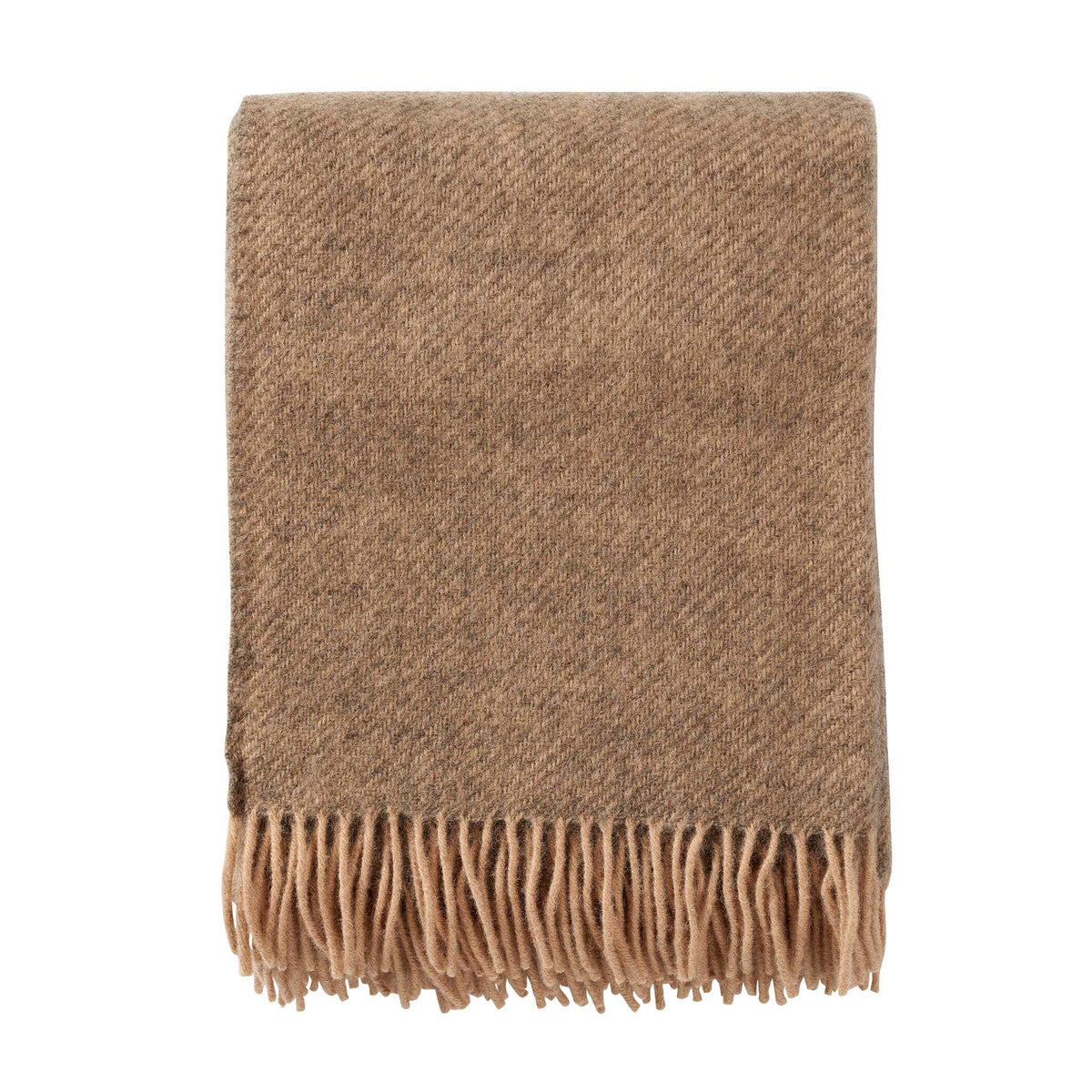 Gotland throw in the alternative beige colourway