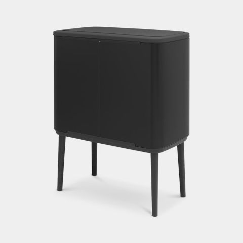 Brabantia Bo Touch Bin matt black, rear view