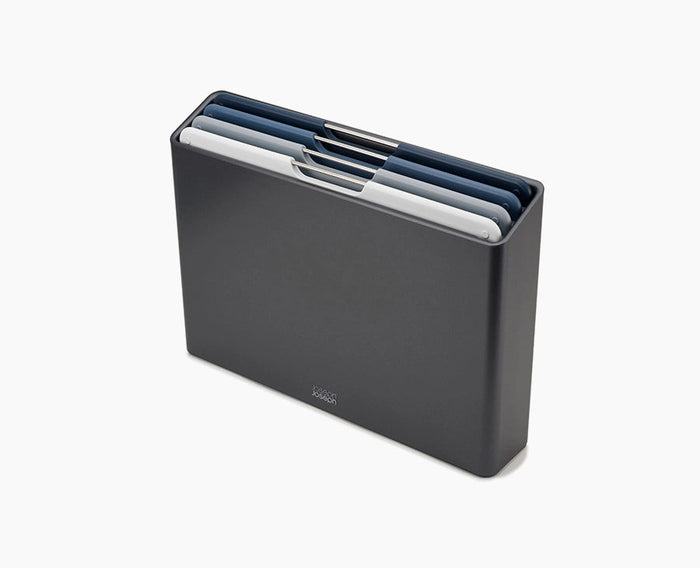 Joseph Joseph Folio large chopping board set in grey storage case