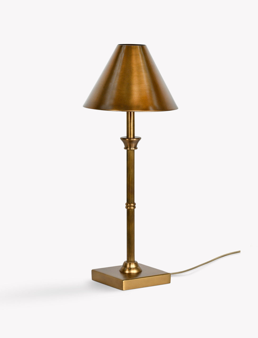 Kelmscot table lamp in a softly lit living room setting