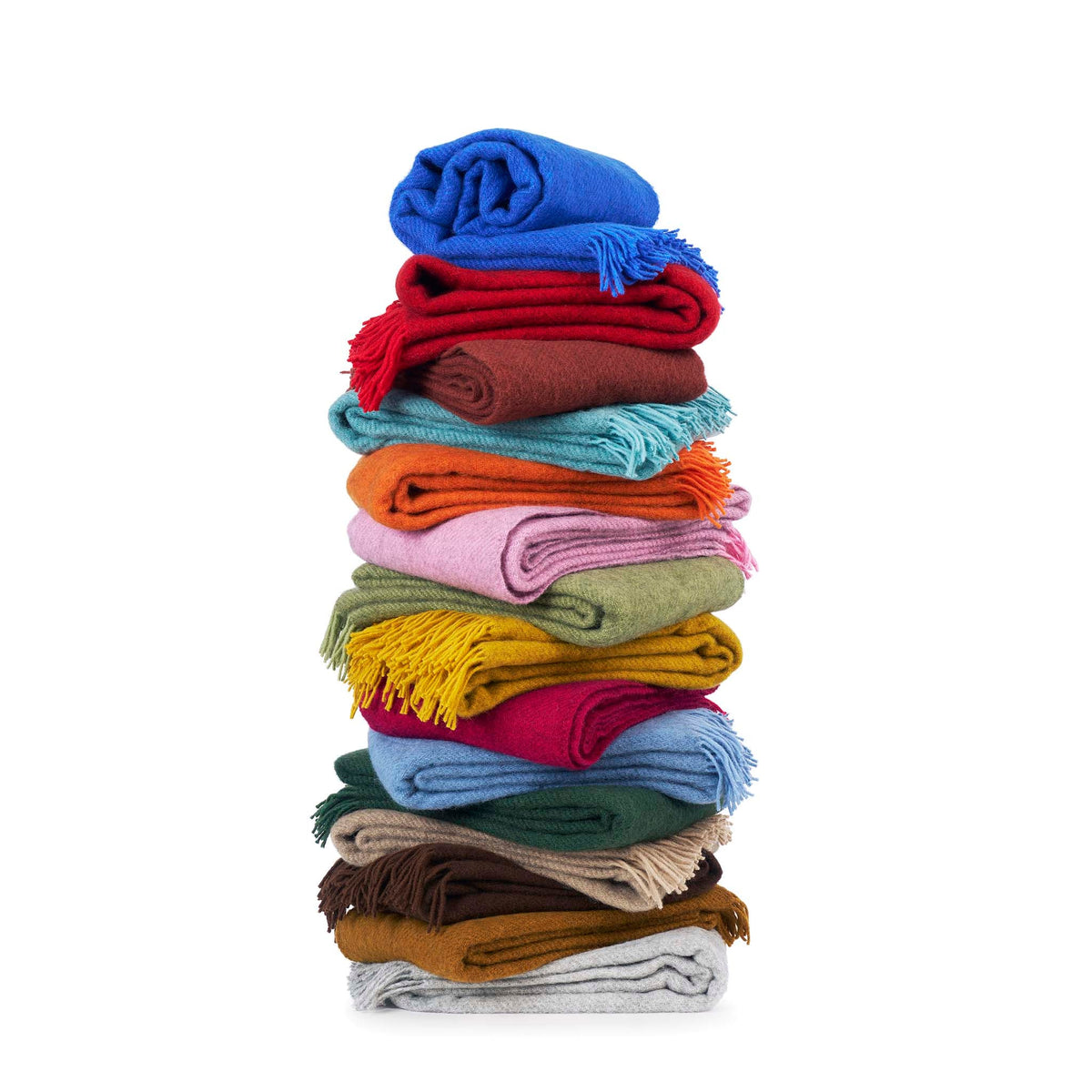 Klippan Gotland wool throw draped in a lifestyle setting
