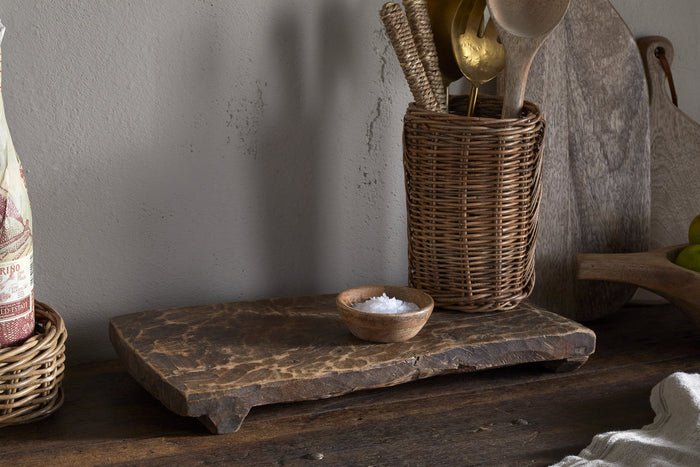 Nkuku Kaveeta reclaimed wood serving board, natural finish