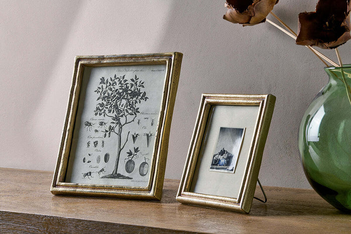 Nkuku Pambani photo frame in antique brass