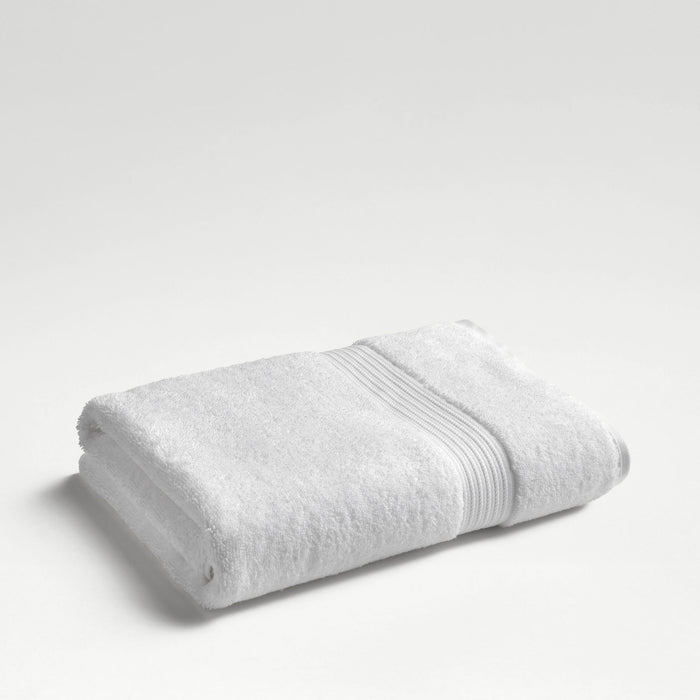 Folded Christy Supreme Hygro bath sheet in white