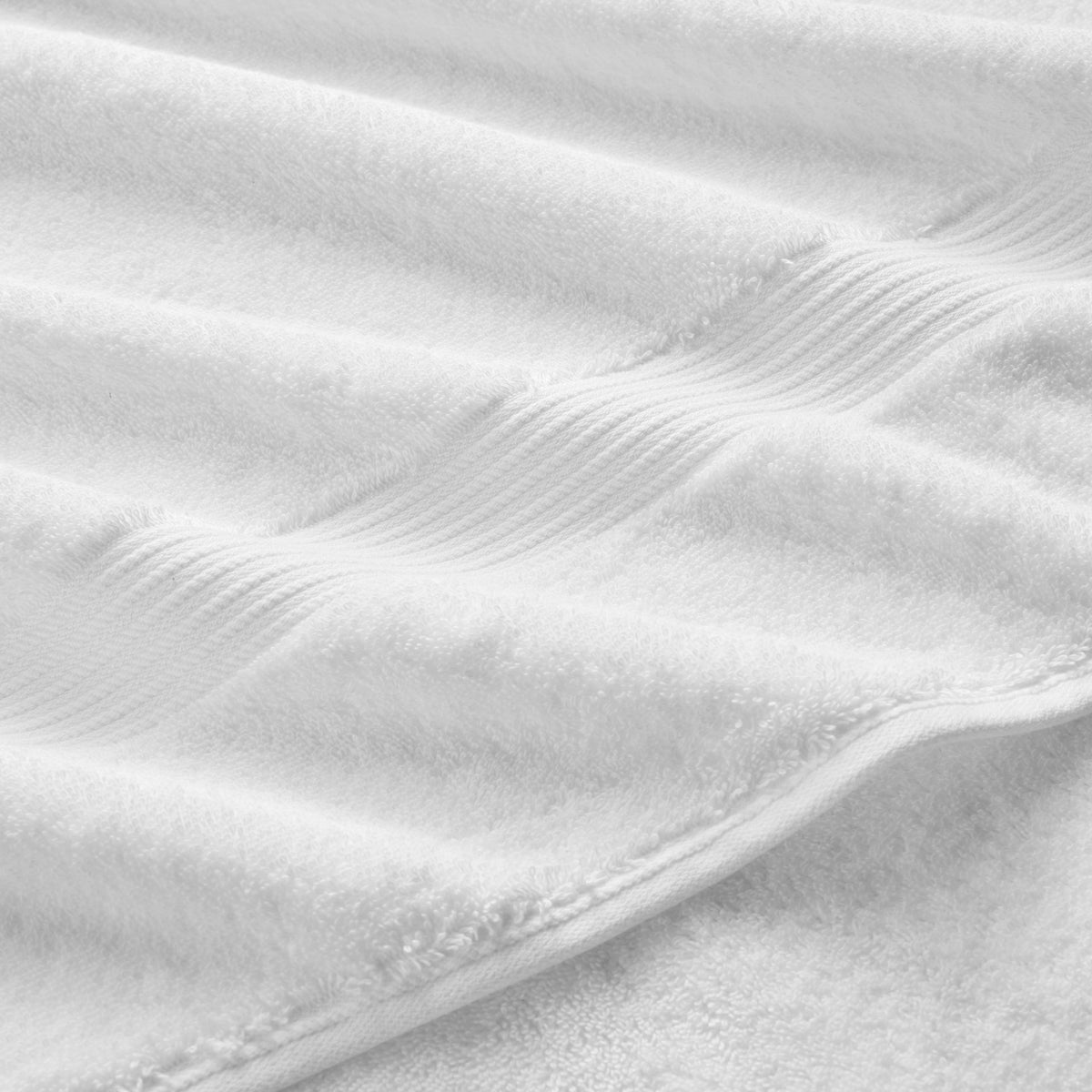 Close-up of the Supreme towel's short-loop pile