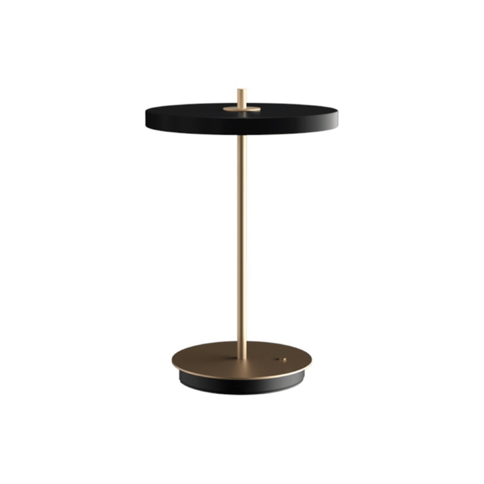 Asteria Move portable lamp in black, studio packshot