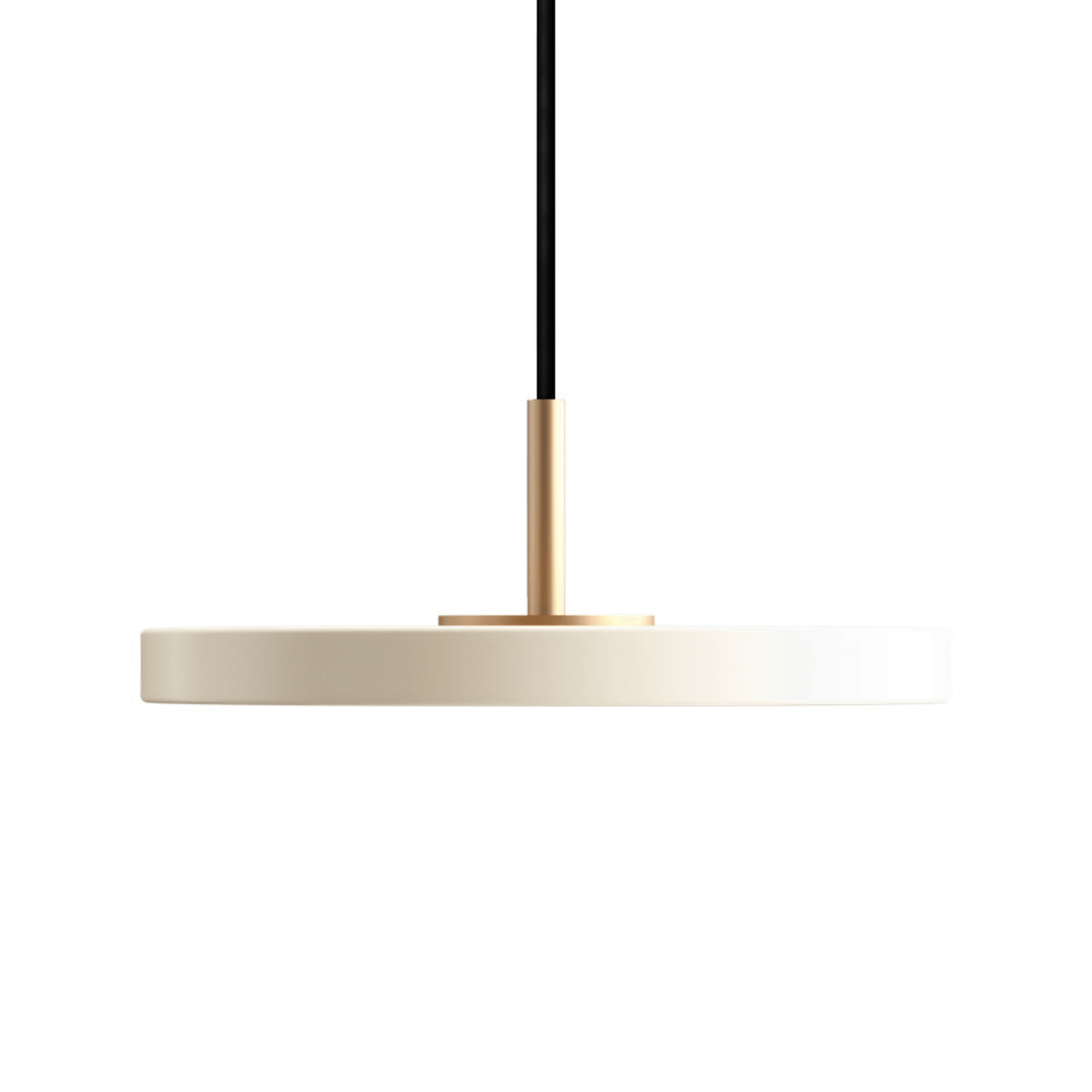 Asteria Micro pendant seen from below showing its LED diffuser